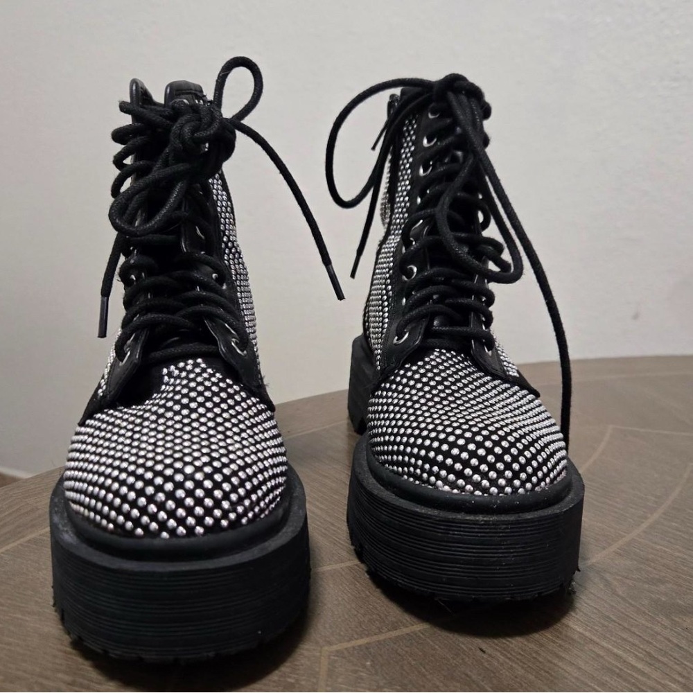 Stylish Black Studded Women's Boots